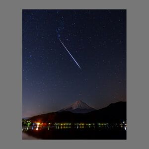 Orion's Light Saber Meets the Japanese God, Fuji San - 12"x18" print