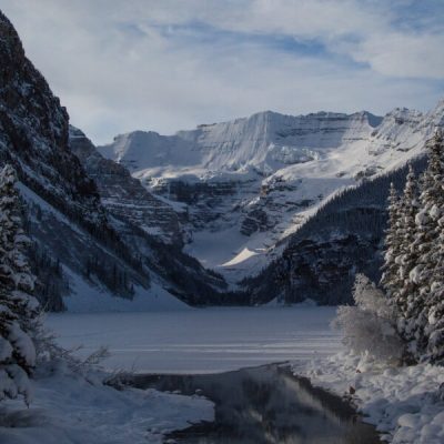Lake Louise on a crisp Winter Morning